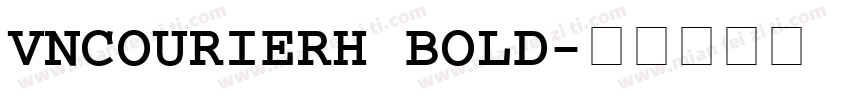 VNCourierH Bold字体转换